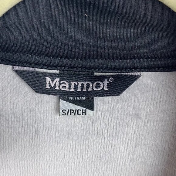 Marmot Quarter Zip Pullover Sweater Black Grey Size Small Stretch Quilted Jacket - Picture 4 of 8